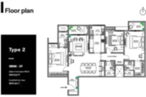 Assetz Twin Lake City Apartment 4 BHK Floor Plan by Assetz Property Group located at Hennur Road, Kalkere, Horamavu, Bengaluru Karnataka
