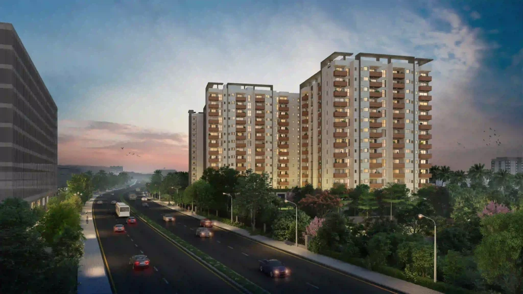 Assetz Twin Lake City Apartment Main Elevation Picture by Assetz Property Group located at Hennur Road, Kalkere, Horamavu, Bengaluru Karnataka